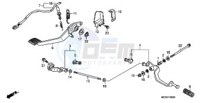 ST1300AE Pan Europoean - ST1300 UK - (E) drawing PEDAL