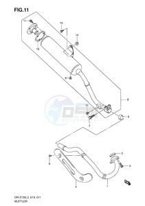 DR-Z125L EU drawing MUFFLER