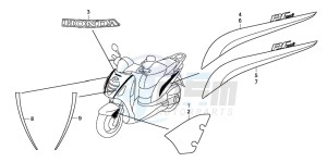 PES125 drawing MARK/STRIPE (PES125R/PES150R)