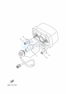 YFM450FWBD KODIAK 450 (B5R3) drawing TAILLIGHT