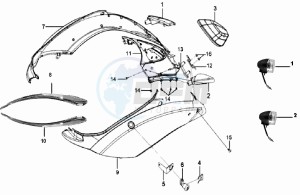 MIO 100 E3 drawing COWLING / TAIL LIGHT