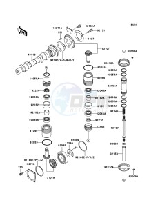 W650 EJ650-C7P GB XX (EU ME A(FRICA) drawing Camshaft(s)/Bevel Gear