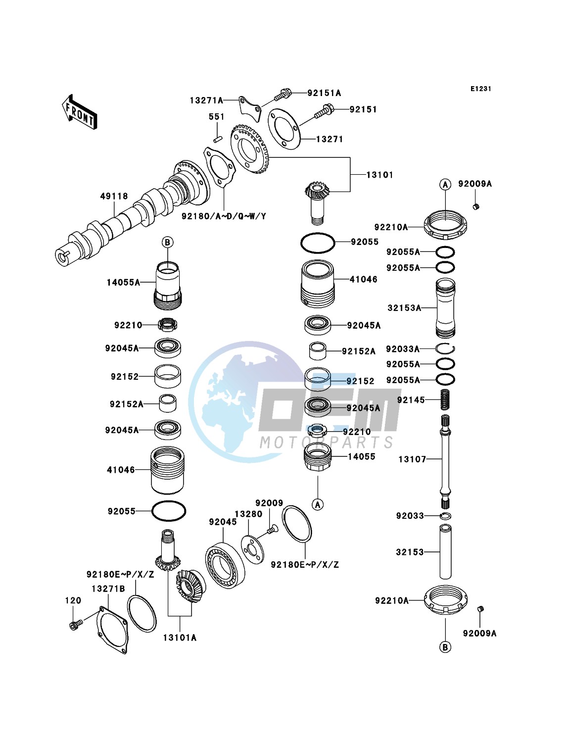 Camshaft(s)/Bevel Gear