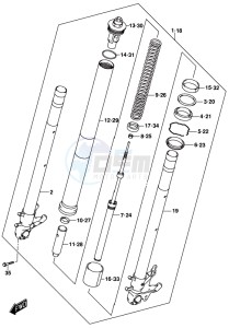 DL1000A drawing FRONT FORK DAMPER