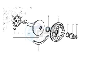 Runner VX-VXR 125-200 125 drawing Driving pulley - Belt