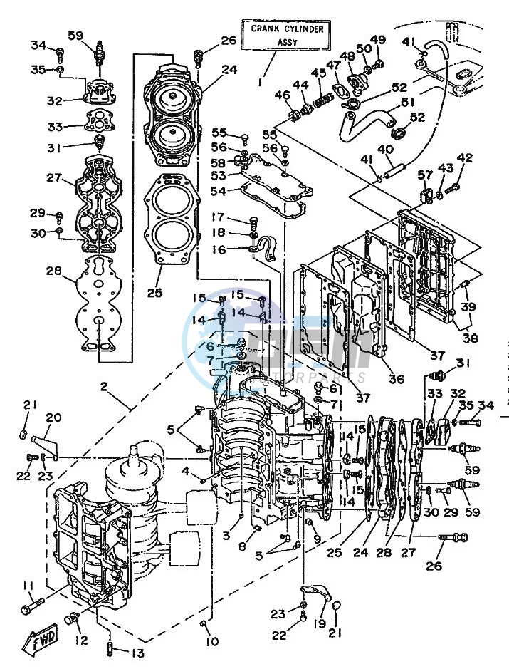 CYLINDER--CRANKCASE