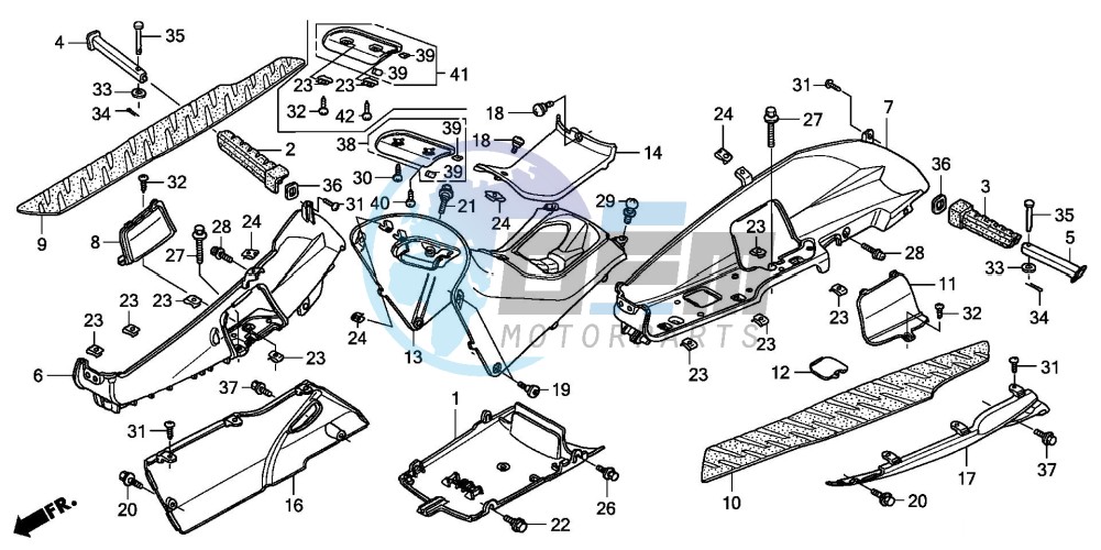 FLOOR PANEL/CENTER COVER (FES1253-5)(FES1503-5)