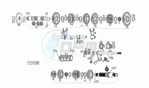 AF1 Futura 125 drawing Gear box