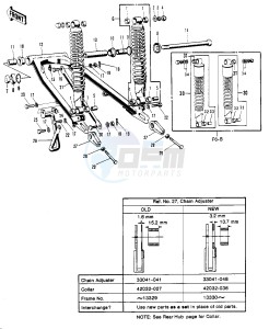 F6 (-A) 125 drawing SWING ARM_SHOCK ABSORBERS