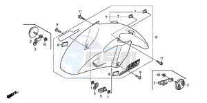 ST1300A drawing FRONT FENDER