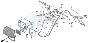 PK50 drawing REAR FENDER (PK50S-H)