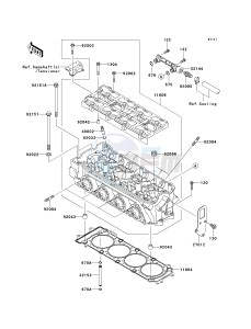 JT 1200 D [STX-12F] (D6F-D7F) D7F drawing CYLINDER HEAD