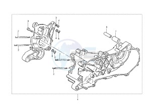 Hexagon 125-150 drawing Crankcase