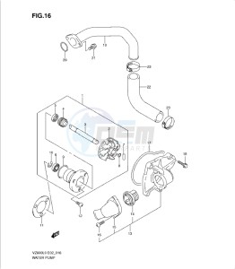 VZ800L0 drawing WATER PUMP