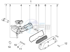 LX 50 2T 25 Kmh NL drawing Air filter