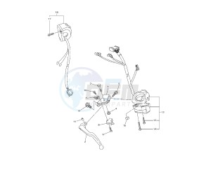 FZ8-S 800 drawing HANDLE SWITCH AND LEVER