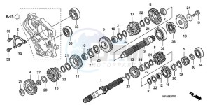 CBF1000TA France - (F / ABS CMF) drawing TRANSMISSION