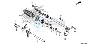 CB650FAH 2ED - (2ED) drawing GEARSHIFT DRUM