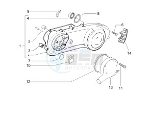 NRG 50 power DT drawing Crankcase cover - Crankcase cooling