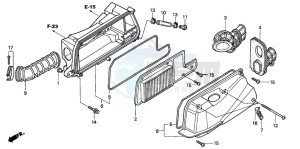 NSS250 drawing AIR CLEANER