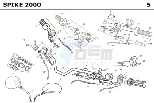 SPIKE CASTROL PRO 50 drawing CONTROLS -  STEER