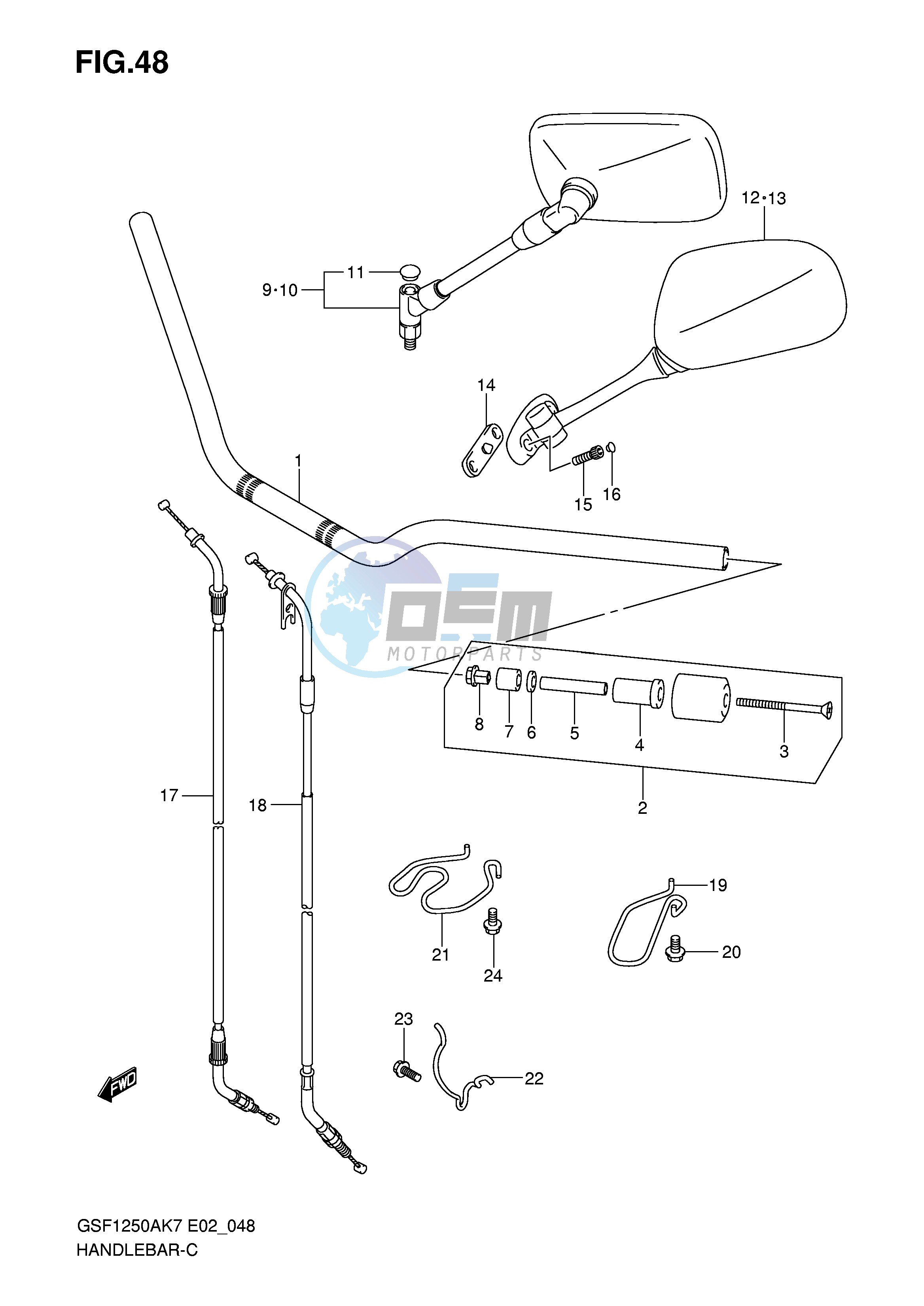 HANDLEBAR (MODEL K7 K8 K9)