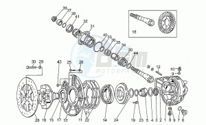 V 75 750 PA Nuovo Tipo PA Nuovo Tipo drawing Transmission complete