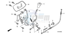 TRX420FMA Europe Direct - (ED / 2ED 4WD) drawing SELECT LEVER