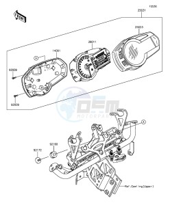 Z1000SX ZX1000LFF FR GB XX (EU ME A(FRICA) drawing Meter(s)