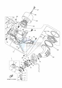 YZ85LW YZ80 (B0GL) drawing INTAKE