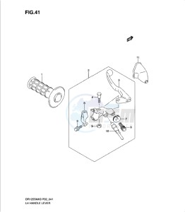 DR125SML 0 drawing LEFT HANDLE LEVER