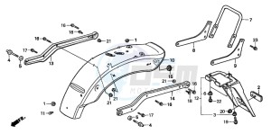 CMX250C REBEL drawing REAR FENDER