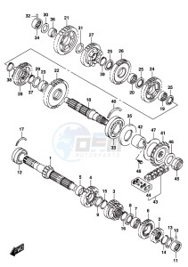 GSX-S1000F drawing TRANSMISSION