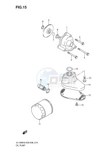 VL1500 (E3-E28) drawing OIL PUMP