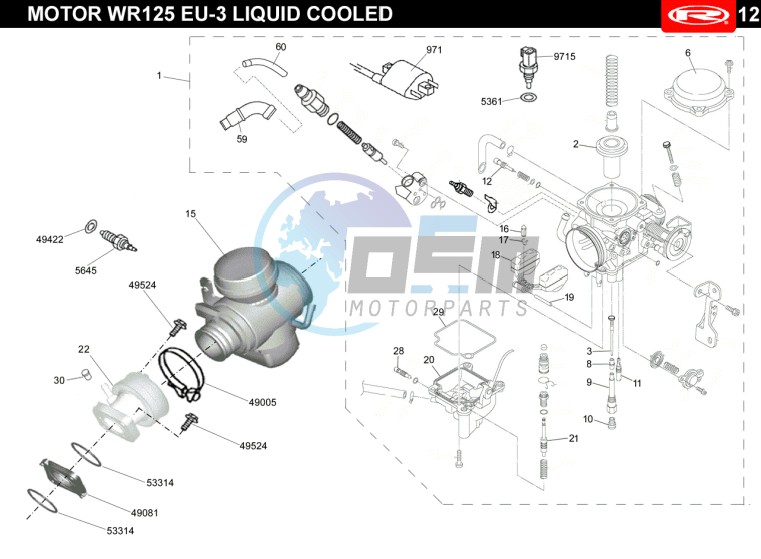 CARBURETTOR - HT-COIL  EURO3