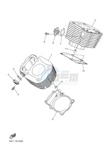 XVS950A (26P6) drawing CYLINDER