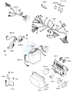 ZX 900 A [NINJA] (A3) NINJA 900 drawing CHASSIS ELECTRICAL EQUIPMENT