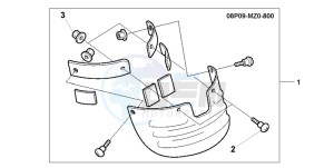 GL1500C VALKYRIE drawing RR,MUDGUARD EXTENSIO