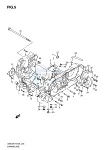 AN400 ABS BURGMAN EU-UK drawing CRANKCASE