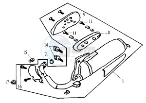 FIDDLE - 50 cc drawing EXHAUST