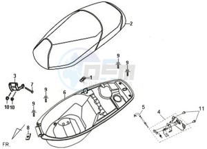 SYMPHONY 50 45KMH drawing HELMET BOX