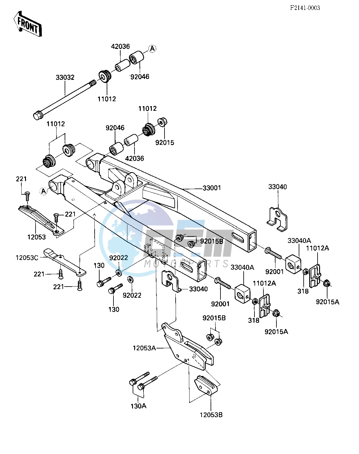 SWING ARM -- 84 A2- -