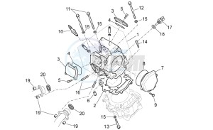 Pegaso Strada-Trail 650 ie drawing Cilinder head