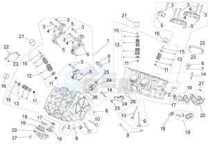 RSV4 1000 Racing Factory L.E. (EMEA, APAC) (AUS, CP, EU, GB, J, MAL, NZ, RI, VN) drawing Cylinder head - valves