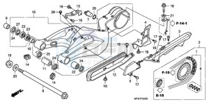 CB1000RA France - (F / CMF) drawing SWINGARM