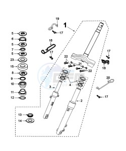 KISBEE 4T OY drawing FORKS AND STEERING