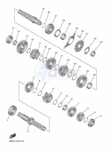 WR450F (BDB4) drawing TRANSMISSION