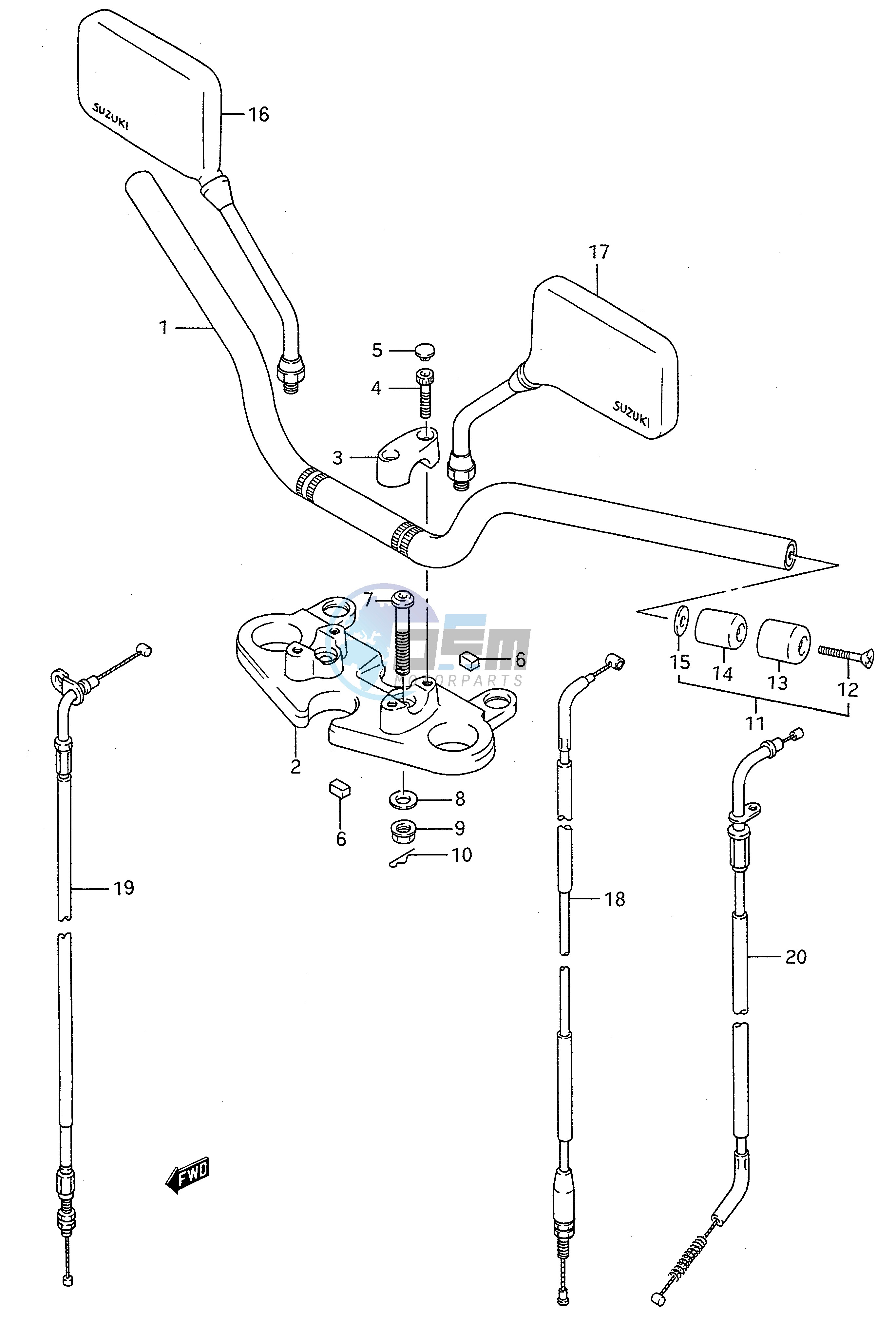 HANDLEBAR (MODEL P R S T)