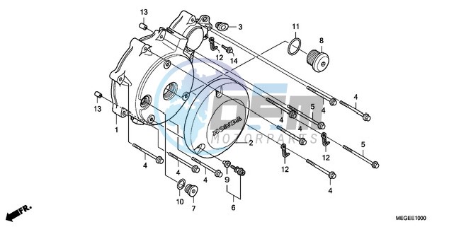 LEFT CRANKCASE COVER