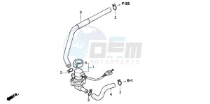 FJS600A SILVER WING drawing AIR INJECTION VALVE